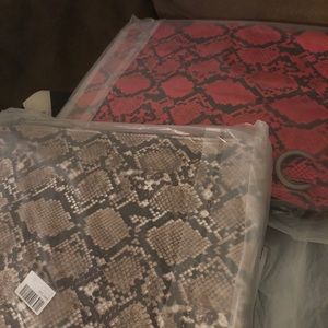 Oversized snake skin clutch (all brand new)